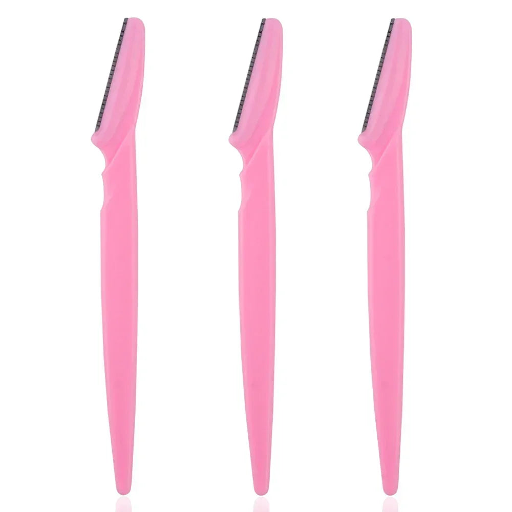 3/10Pcs Eye Brow Epilation Hair Removal Cutters Safety Knife Makeup Scraper Eyebrow Trimmer Blade Women Face Shaver Portable