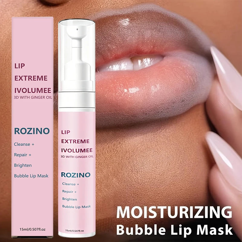 1 Piece/2 Pieces/3 Pieces - 3D Cleansing, Plumping, Repairing, and Brightening Bubble Lip Mask, Long-Lasting Plumping Effect for Lips - High-Gloss Lip Balm, Smoothes Lips, Creates a Sexy, Glossy, and Plump Look - Enhances Lip