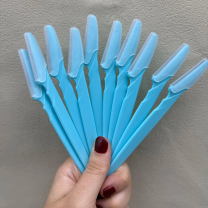3/10Pcs  Eye Brow Epilation Hair Removal Cutters Safety Knife Makeup Scraper Eyebrow Trimmer Blade Women Face Shaver Portable