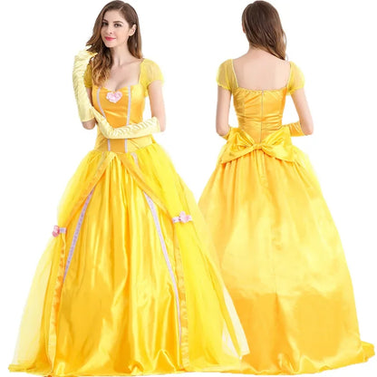 Halloween Costume Adult  Princess Beauty Costume for Women Princess Belle Dress up Ball Gown  Christmas Dresses for Women