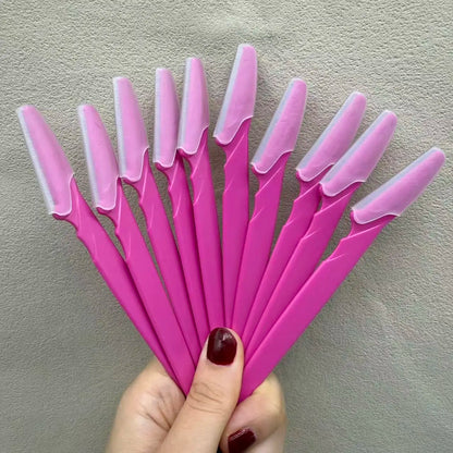 3/10Pcs  Eye Brow Epilation Hair Removal Cutters Safety Knife Makeup Scraper Eyebrow Trimmer Blade Women Face Shaver Portable