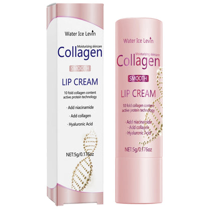 Lip Cream with Collagen, Niacinamide & Hyaluronic Acid - Moisturizing & Firming Lip Care, Smooth Lips