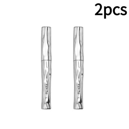 Waterproof Metallic Tube Mascara Black Silk Fiber Long Curling Non-Clumping Eyelash 3D Lengthening Mascara 1/2pcs