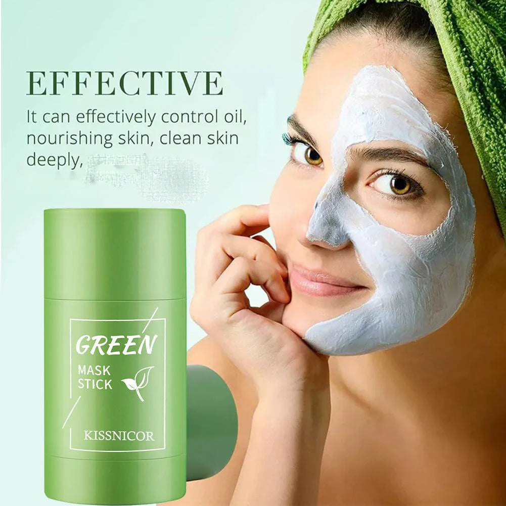 Green Tea Mask Face Clean Green Tea Cleansing Deep Moisturizing Shrink Pores Blackhead Acne Facial Korean Skin Care