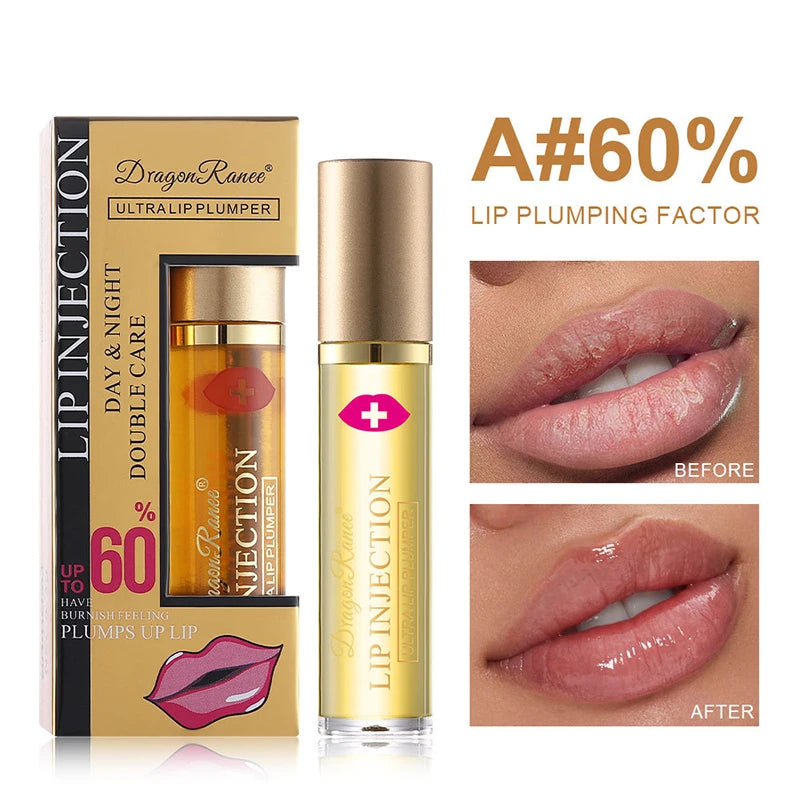 Instant Volumising Lip Plumper Oil Lip Enhancer Lip Gloss Plumping Serum Moisturizing Anti-Wrinkle Lipstick Sexy Lip Care Makeup