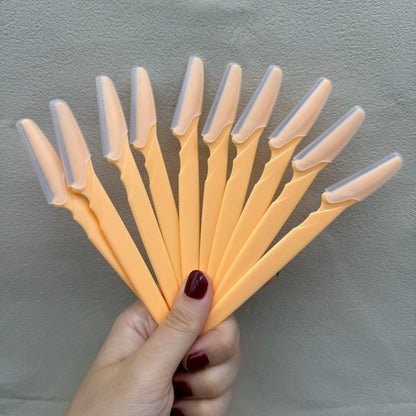 3/10Pcs  Eye Brow Epilation Hair Removal Cutters Safety Knife Makeup Scraper Eyebrow Trimmer Blade Women Face Shaver Portable