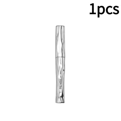 Waterproof Metallic Tube Mascara Black Silk Fiber Long Curling Non-Clumping Eyelash 3D Lengthening Mascara 1/2pcs